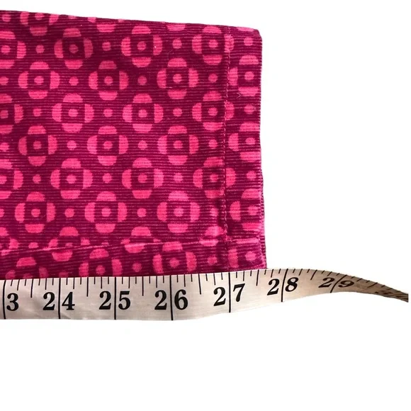 Boden Skinny Corduroy Floral Pink Pants Jeans 4P - Picture 10 of 12